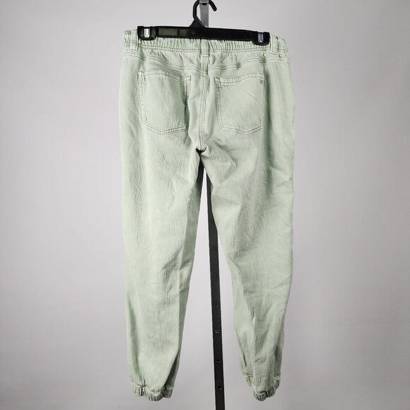 American Eagle Soft Green Denim Joggers Size 8 - Picture 6 of 9